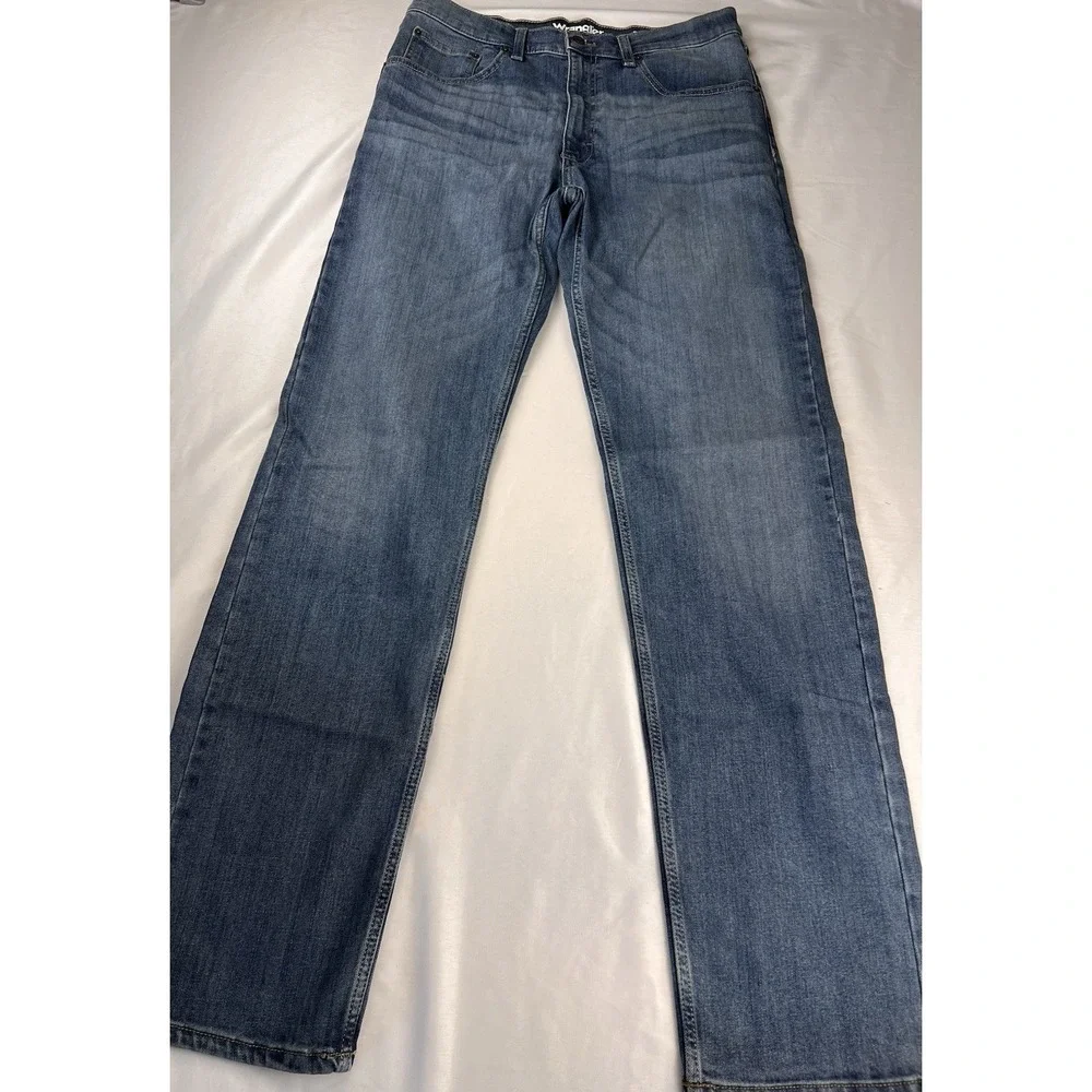 Wrangler Jeans 10MWZ Cowboy Cut Slim Straight Stone Blue Wash Western Mens 32x34